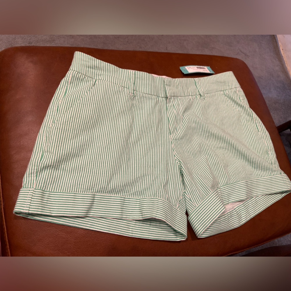 NWT! Dear John Sz 31 Green Striped Fennigan Hampton Shorts